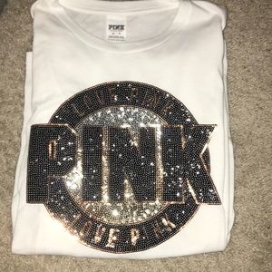 Pink short sleeved T-shirt